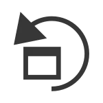 Rotate Canvas Left SVG Icon